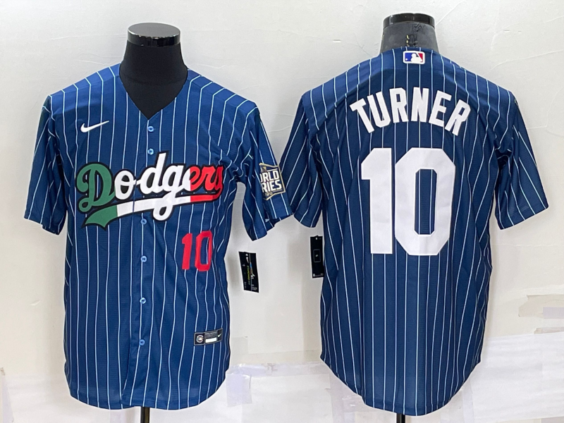Men's Los Angeles Dodgers #10 Justin Turner Navy Mexico Cool Base Stitched Baseball Jersey Men's Los Angeles Dodgers #10 Justin Turner Navy Mexico Cool Base Stitched Baseball Jersey